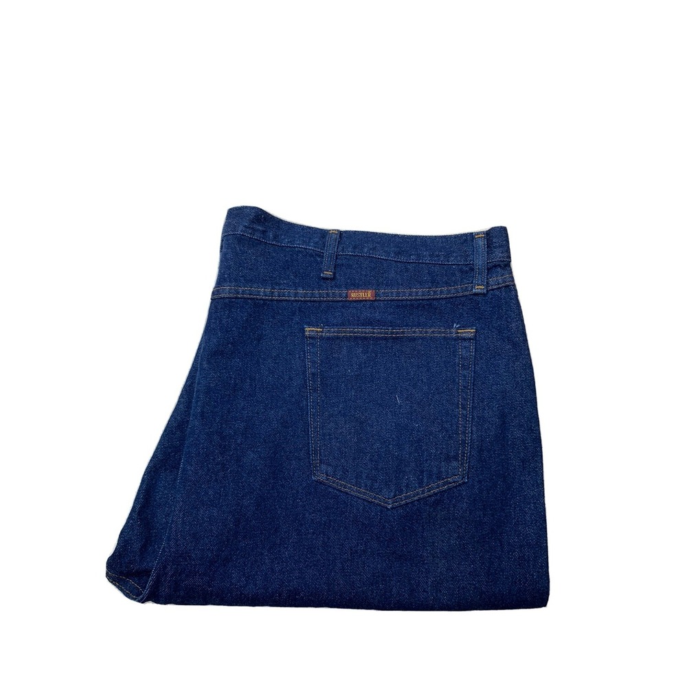 Rustler Jeans 50x30 Regular Fit Straight Dark Denim‎ Xtra Rugged Heavy
